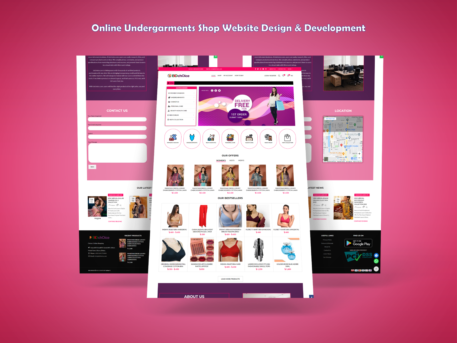 Online Undergarments Shop site Design & Development Project by Masud