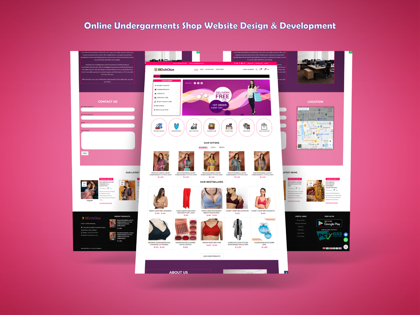 Online Undergarments Shop Website Design & Development Project by Masud  Rana on Dribbble