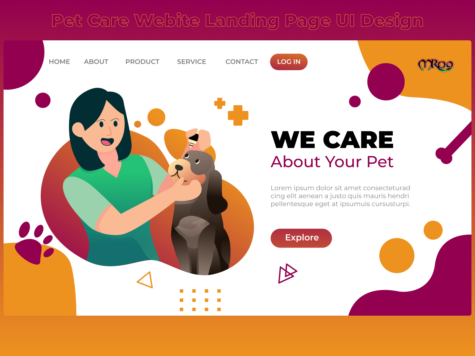 Pet Care Service site Landing Page UI Design by Masud Rana on Dribbble