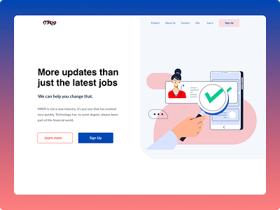 Latest Jobs Landing Page Website Illustration UI Design design exploration hero homepage illustration job application job board job finder job listing job portal job search jobs landing page page ui uidesign web web design webdesign website