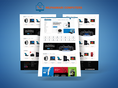 Online Computer / Electronics Store Website UI Design & Develop