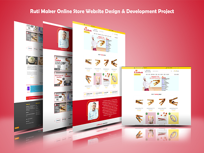 Online Store ( Ruti Maker ) Website UI Design & Development b2b branding clean e commerce ecommerce homepage landing page online shop online store product ruti maker shop store ui ux web webdesign website woocommerce wordpress