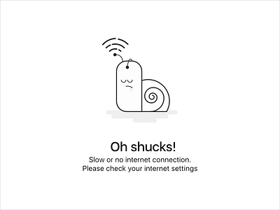 No Internet Connection blank character design debut empty state illustration line art ui vector