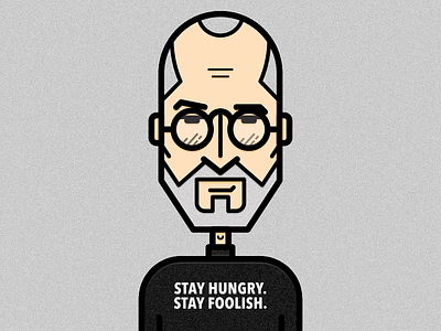 Steve Jobs apple avatar character design foolish hungry illustration iphone jobs mac motivation startup steve