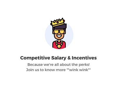 Awesome Perk #4 app branding character flat illustration jewels job money office salary ui web