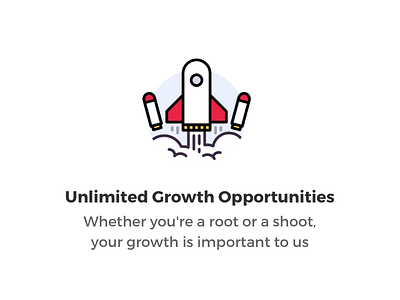 Awesome Perk #6 app branding flat growth illustration job launch office rocket ui web
