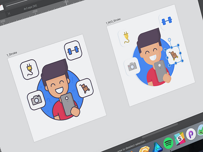 WIP - Onboarding Project app branding flat illustration job office onboarding photography screen ui walkthrough web