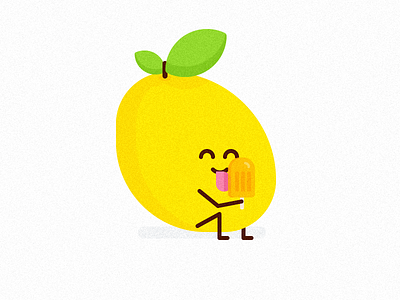 Cannibal Mango clean design flat funny ice cream icon illustration mango minimal sticker vector yellow