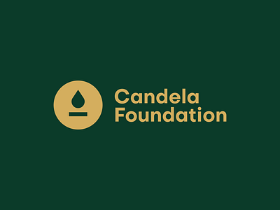 Candela Foundation Logo app branding character clean design flat graphic design icon illustration logo typography ui vector web