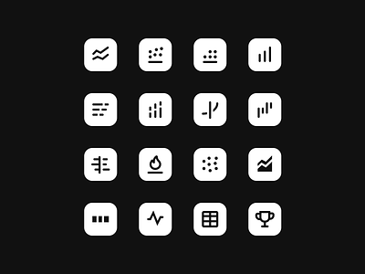 ✍️Designing Data Visualisation Icon Set for Cuddle.ai app blog blog post clean design flat icon illustration minimal ui vector