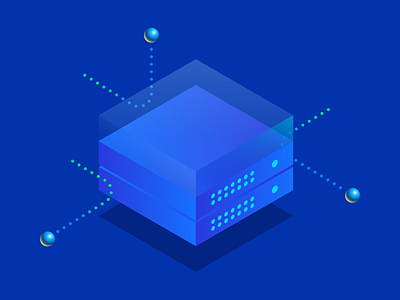 Security isometric illustration ui