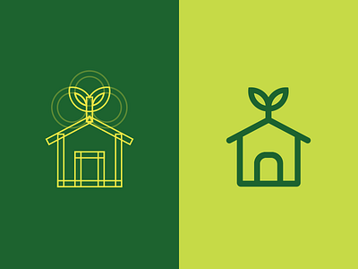 Farmer's Shop Logo brand farm farmer fruit green home house leaf logo plant shop