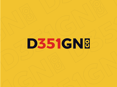 D351GN.co 351 brand d351gn design identity logo logotype typography yellow