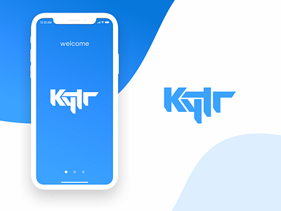 Kytr Logo Concept blue blue design blue logo design logotype ui ux