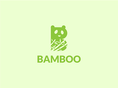 Bamboo Logo b logo bamboo bamboo logo concept design dribbble green logo panda panda logo