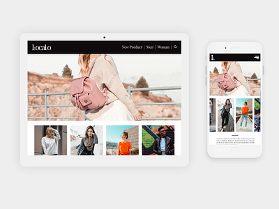 Localo Fashion Brand UI Design