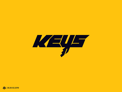 Keys Logo Design brand branding calligraphy design identity logo logo design logofolio logomark logomarks logotype type typography vector y logo yellow yellow logo