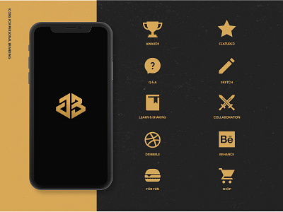 Icon for personal branding JB Design