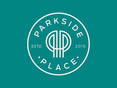 Parkside Place branding icon lockup logo symbol