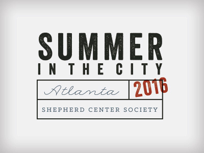 Summer In The City atlanta industrial logo stamp summer