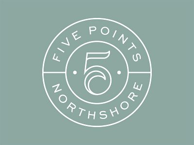 5 Points Logo logo numbers typography