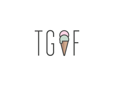 TGIF ice cream illustration line summer tgif typography