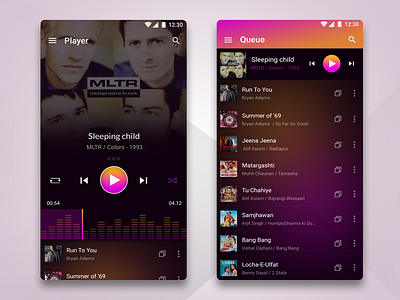 Musyinc - a music player app.