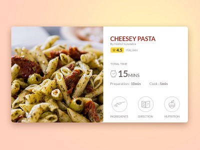 Food Recipe UI