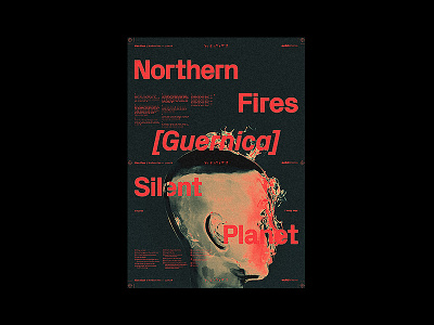 Silent Planet – Northern Fires [Guernica] 3d albumartwork artwork c4d graphicdesign metal music print silentplanet type typography