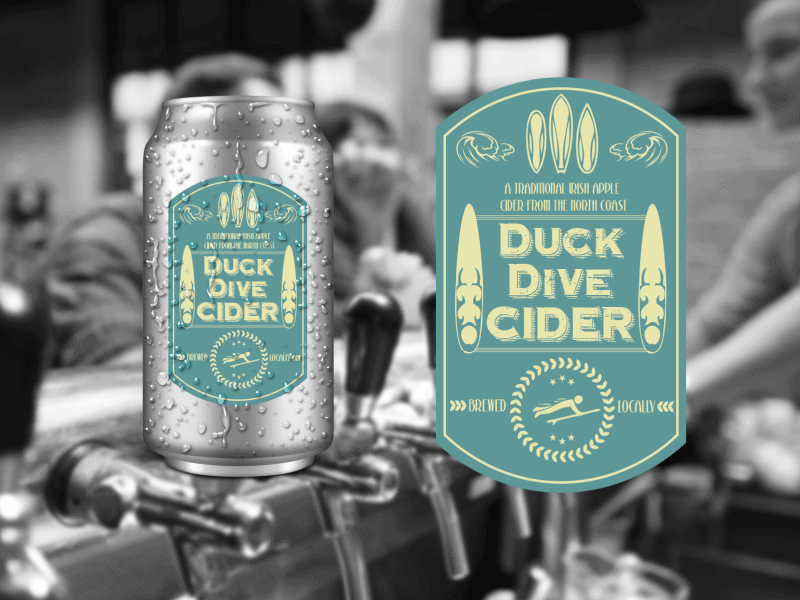 Duck Dive Cider Brand Concept branding cider concept graphic design