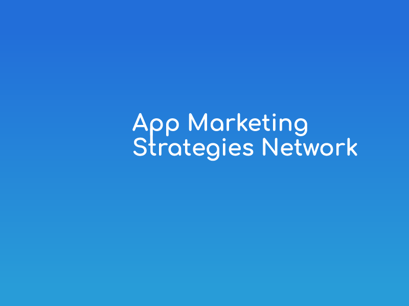 App Marketing Network Logo animation app marketing branding logo
