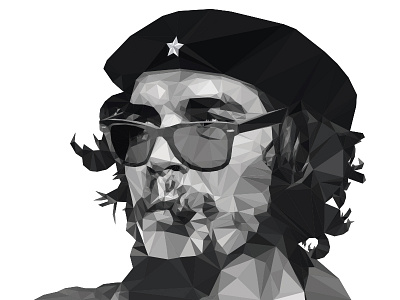 Che Guevara Ray-Ban Look che guevara illustration low poly lowpoly ray ban rayban