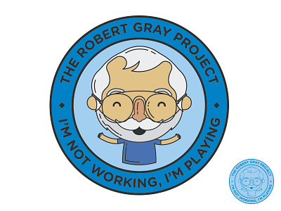 The Robert Gray Project badge illustration thick lines