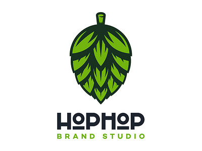 HopHop Brand Studio Logo brand branding hop logo logo design studio