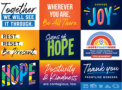 SG Signs of Hope bold color colorful gradient hope positivity sign type typography