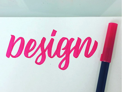 Design brush type calligraphy design graphic design hand letter handletter
