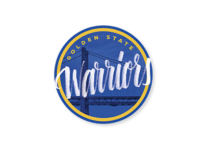 Golden State Warriors basketball brand branding calligraphy hand lettering handlettering lettering logo logo design nba seal