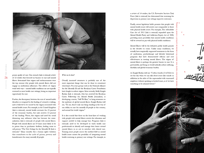 Personal Project - Magazine Spread grid layout magazine publication publication design type typography