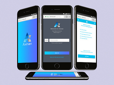 Axinan Mobile App design financing insurance mobileapp ui ux