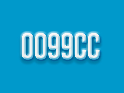 0099CC 0099cc blue color colors foreground picker swatch