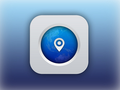 Mobile Maps App Icon batch icon icons ios ipad iphone ipod itouch map simple touch
