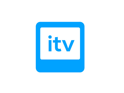 itv Logo Redesign blue britsh broadcasting concept design england english itv logo tv