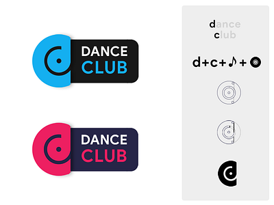 Dance Club Logo brand club dance logo modern music