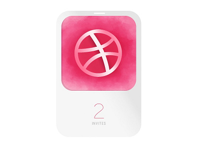 Two Dribbble Invites - Finished