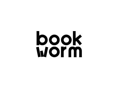 #14, Thirty Days Logo Challenge books bookworm brand branding custom typeface logo thirtylogos