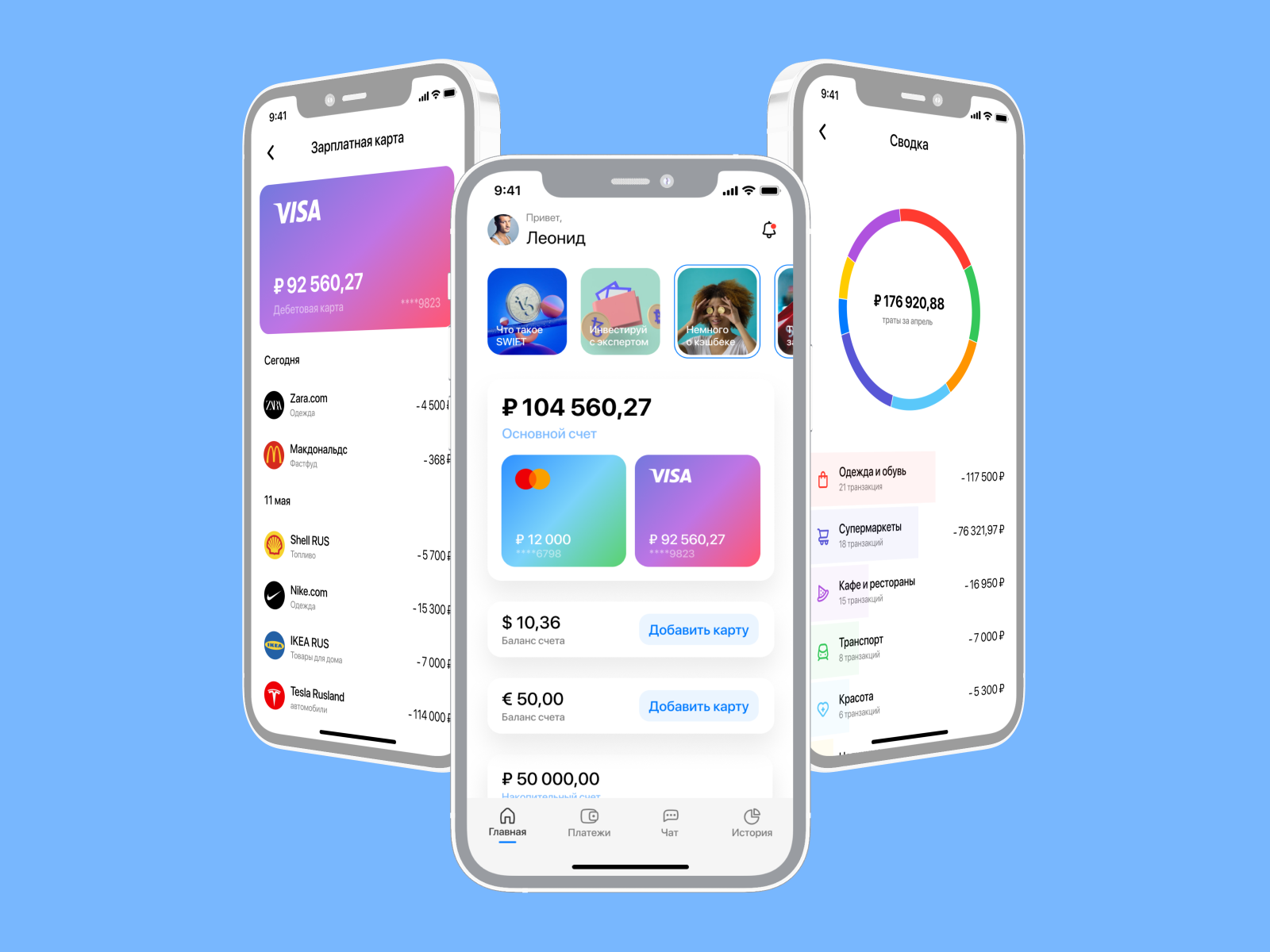 Fintech Banking App Design Concept by Nadia on Dribbble