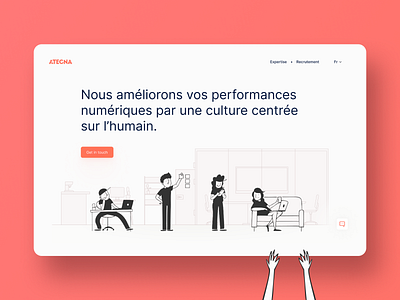 Landing page for web agency