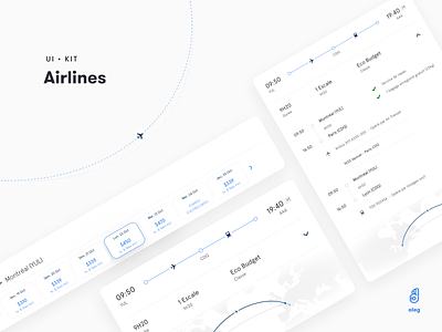 UI Kit - Airlines component component design component library interface kit ui ui design uikit