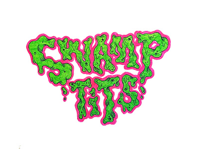 SWAMP TITS design graphicdesign graphicdesigner handletter handlettered handletteredtype handlettering micron type typography