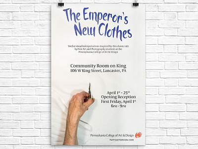 Emperor's New Clothes Gallery Exhibition Poster photography poster school